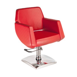 Fotel fryzjerski NICO czerwony BD-1088