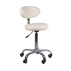 Taboret kosmetyczny z opar. BD-9934 kremowy