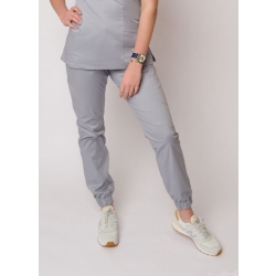 Spodnie scrubs nr 86-H srebrne