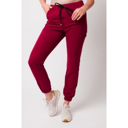 Spodnie scrubs nr 88-O bordo