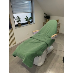 Koc pikowany 100x180 cm dwustronny welur