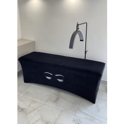 Pokrowiec na łóżko kosmetyczne z wycięciem na nogi 185x60 cm