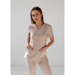Bluza scrubs nr 188 beżowa SKAZA