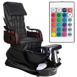 Fotel pedicure spa AS-261 czarny z funkcją masażu i pompą