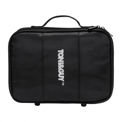 Kuferek fryzjerski barberski czarny materiał