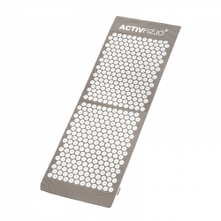 Mata do akupresury ActivFizjo duża basic szaro biała z poduszką