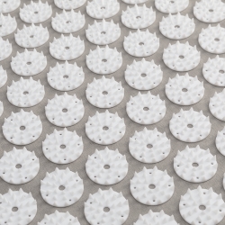 Mata do akupresury ActivFizjo duża basic szaro biała z poduszką