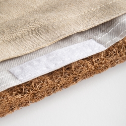 MATA DO AKUPRESURY ACTIVFIZJO PREMIUM NATURAL BEŻOWO ZŁOTA Z PODUSZKĄ