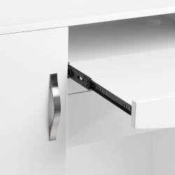 Gabbiano recepcja Piko białe drewno czarna skóra