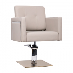 Fotel fryzjerski Gabbiano Bergamo szary
