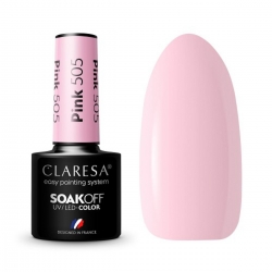 CLARESA Lakier hybrydowy PINK 505 -5g