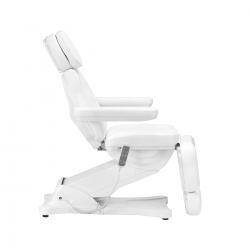 Fotel kosmetyczny elektryczny Sillon Classic 3 silniki z podgrzewaniem biały