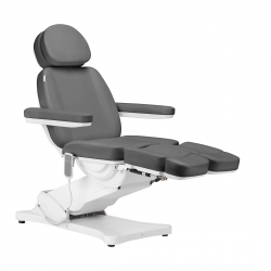 Fotel kosmetyczny do pedicure elektryczny Sillon Classic 2 silniki szary