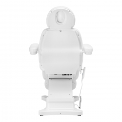 Fotel kosmetyczny do pedicure elektryczny Sillon Classic 4 silniki z kołyską biały