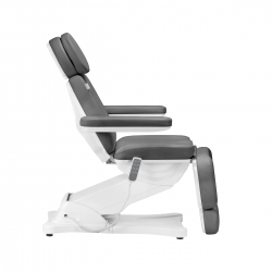 Fotel kosmetyczny elektryczny do pedicure Sillon Classic 4 silniki z kołyską szary