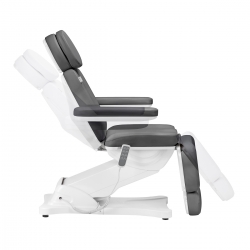 Fotel kosmetyczny elektryczny do pedicure Sillon Classic 4 silniki z kołyską szary