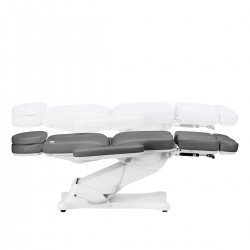 Fotel kosmetyczny do pedicure elektryczny Sillon Classic 3 silniki z kołyską szary