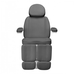 Fotel kosmetyczny do pedicure elektryczny Sillon Classic 3 silniki z kołyską szary