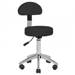 Fotel kosmetyczny elektryczny Sillon Lux 273b 3 silniki z taboretem 304 czarny
