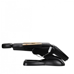 Fotel kosmetyczny elektryczny Sillon Lux 273b 3 silniki z taboretem 304 czarny