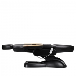 Fotel kosmetyczny elektryczny Sillon Lux 273b 3 silniki z taboretem 304 czarny