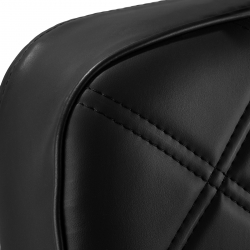 Fotel barberski Gabbiano Leonardo czarny ze złotą podstawą