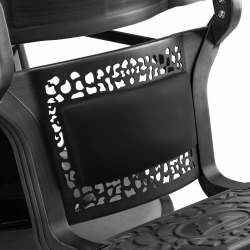 Fotel barberski Gabbiano Niccolo czarny