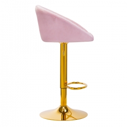 4Rico Hoker barowy QS-B16G aksamit różowe