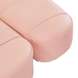 Fotel kosmetyczny elektryczny Sillon Classic 3 silniki różowo-czarny