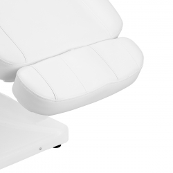 Fotel kosmetyczny elektryczny Sillon Luxury 3 silniki sterowanie nożne biały