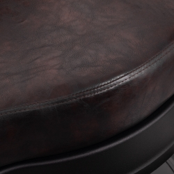 Fotel barberski Gabbiano President brązowy z czarną podstawą