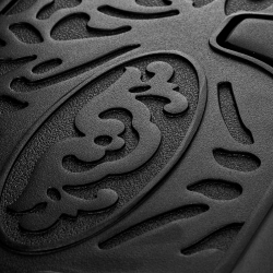 Fotel barberski Gabbiano President brązowy z czarną podstawą