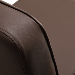 Fotel barberski Gabbiano Continental brązowy