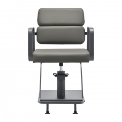 Fotel fryzjerski Gabbiano Porto szary z szarą podstawą