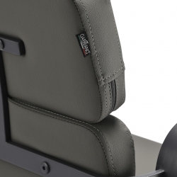 Fotel fryzjerski Gabbiano Porto szary z szarą podstawą