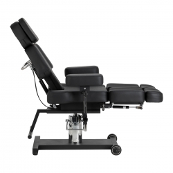 Fotel hydrauliczny do tatuażu Pro Ink 605 płynna regulacja czarny