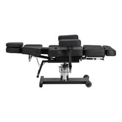 Fotel hydrauliczny do tatuażu Pro Ink 605 płynna regulacja czarny