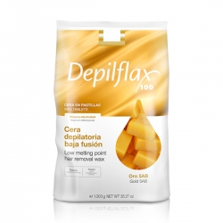 Depilflax 100 elastyczny wosk do depilacji o niskiej temperaturze topnienia Oro 5AB złoty 1000 g