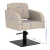 Fotel fryzjerski Gabbiano Elda beżowy z czarną podstawą