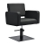 Fotel fryzjerski Gabbiano Bilbao czarny z czarną podstawą