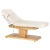 Leżanka SPA Sillon Relax kremowa z jasnobrązową podstawą