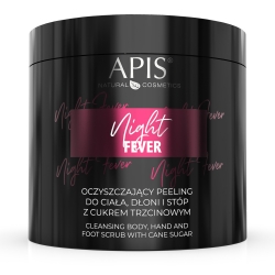 APIS Night Fever, Oczyszczający peeling do ciała, dłoni i stóp