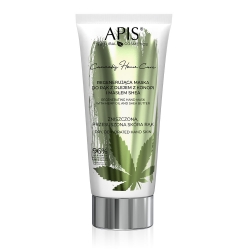 APIS Cannabis Home Care, Regenerująca maska do rąk z olejem z konopi i masłem shea, 200 ml