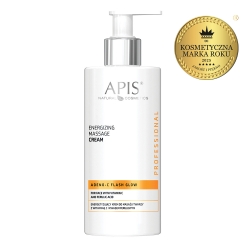 APIS  ADENO-C Flash Glow Energetyzujący krem do masażu twarzy z witaminą C i kwasem ferulowym / 300 ml