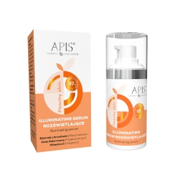 APIS PEACHY SKIN Glow serum rozświetlające, airless + kartonik / 15 ml