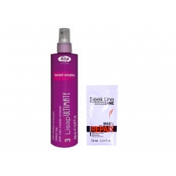 Zestaw LISAP Spray Do Prostowania Włosów 250 ml + Maska SLEEK LINE