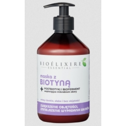 MASKA Do Włosów BIOELIXIRE BIOTYNA Wzmacniający PRZECIW WYPADANIU 500ml