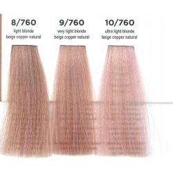 LISAP FARBA 8/760 Jasny Naturalny Beżowy Miedziany Blond 100ml