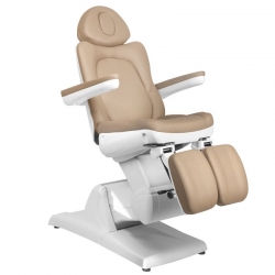Fotel kosmetyczny do pedicure elektryczny Azzurro 870S 3 silniki Cappuccino