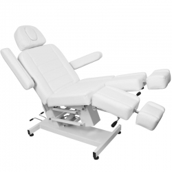 Fotel kosmetyczny elektryczny Azzurro 706 pedi 1 siln. biały V1